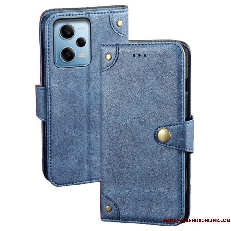 Folio-hoesje voor Xiaomi Redmi Note 12 Pro Magnetische Knop