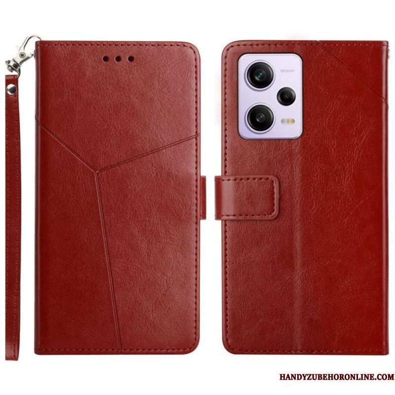 Folio-hoesje voor Xiaomi Redmi Note 12 Pro Met Ketting Y Strappy-ontwerp