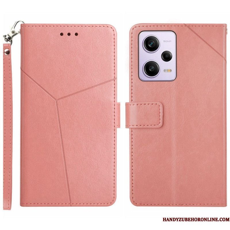 Folio-hoesje voor Xiaomi Redmi Note 12 Pro Met Ketting Y Strappy-ontwerp