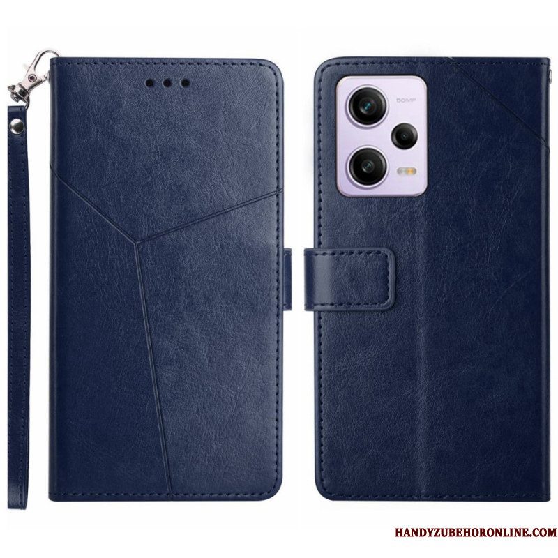 Folio-hoesje voor Xiaomi Redmi Note 12 Pro Met Ketting Y Strappy-ontwerp