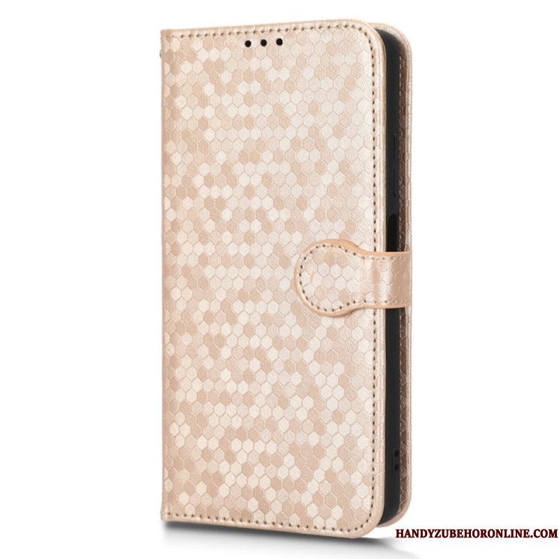 Folio-hoesje voor Xiaomi Redmi Note 12 Pro Plus Met Ketting Strappy-patroon In 3d