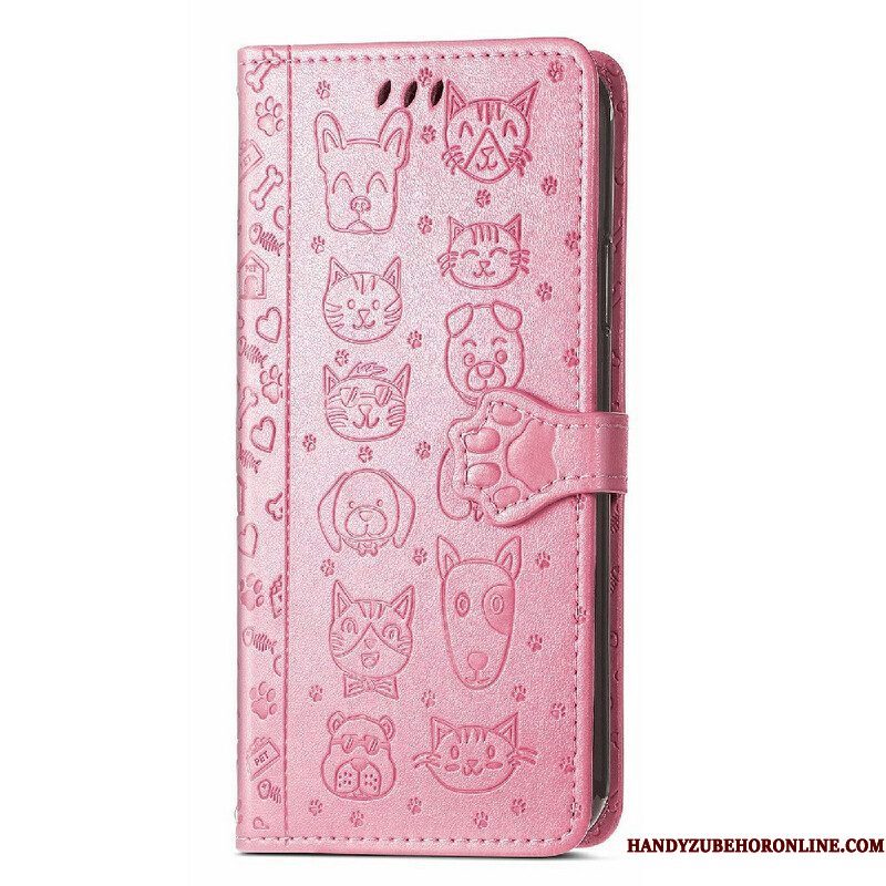 Folio-hoesje voor iPhone 13 Mini Geanimeerde Dieren