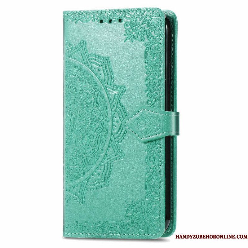 Folio-hoesje voor iPhone 13 Mini Mandala Middeleeuwen