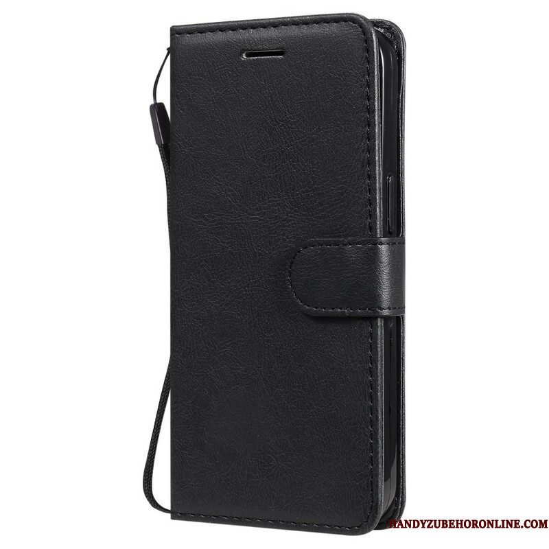 Folio-hoesje voor iPhone 13 Pro Met Ketting Effen Kleur Serie Strappy