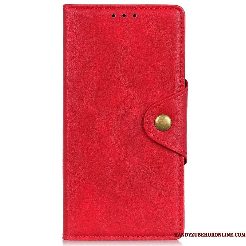 Folio-hoesje voor iPhone 14 Magnetische Knoopsluiting