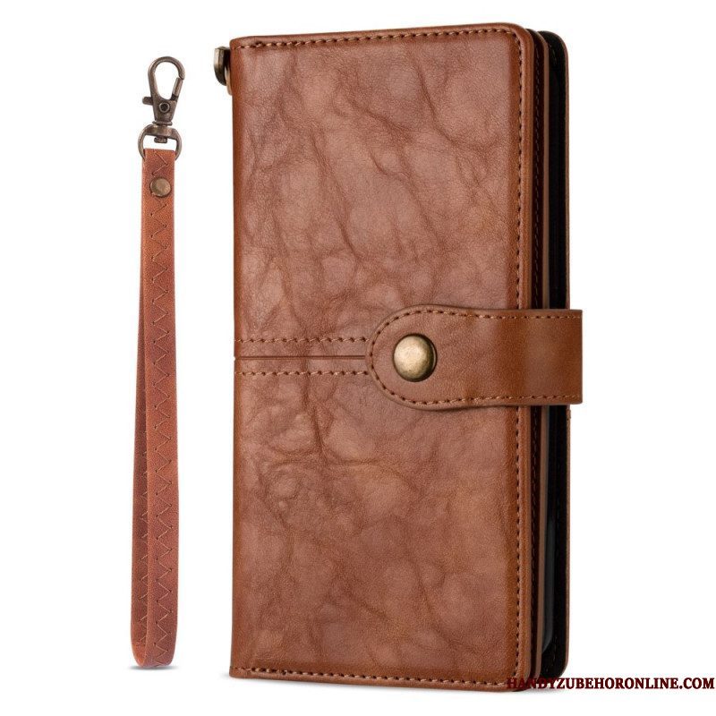 Folio-hoesje voor iPhone 14 Pro Max Vintage Multifunctioneel