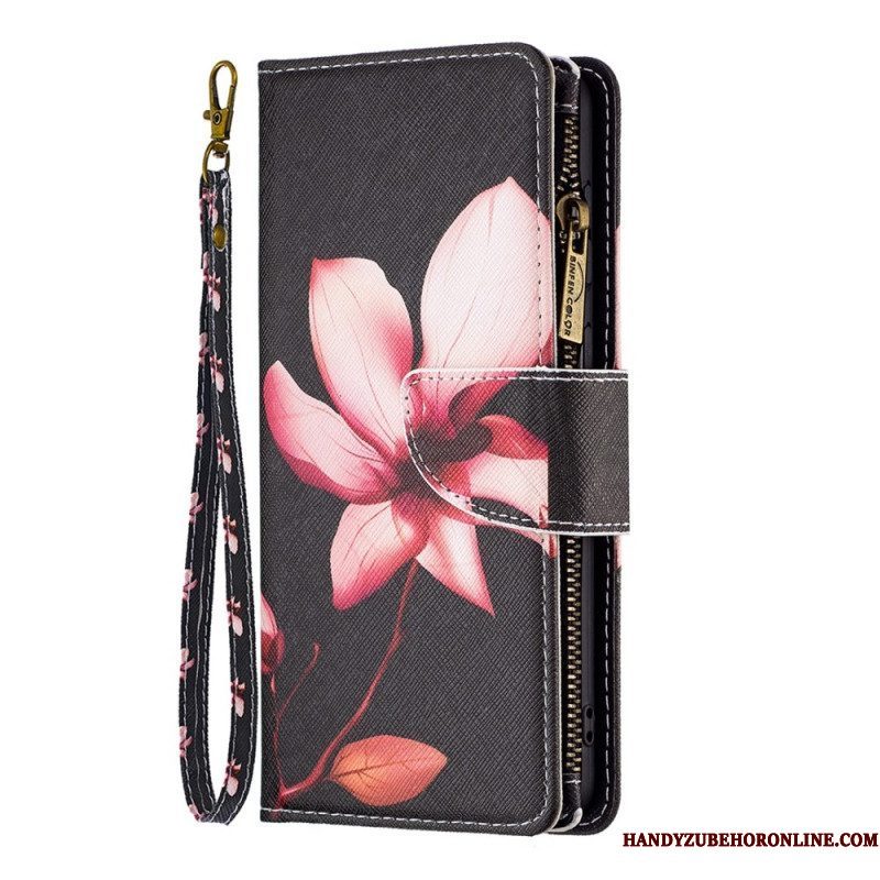 Folio-hoesje voor iPhone 14 Pro Portemonnee Leren Bloemen Portemonnee