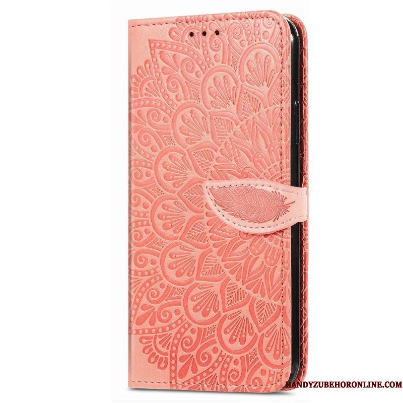 Folio-hoesje voor iPhone 14 Pro Stammen Bladeren