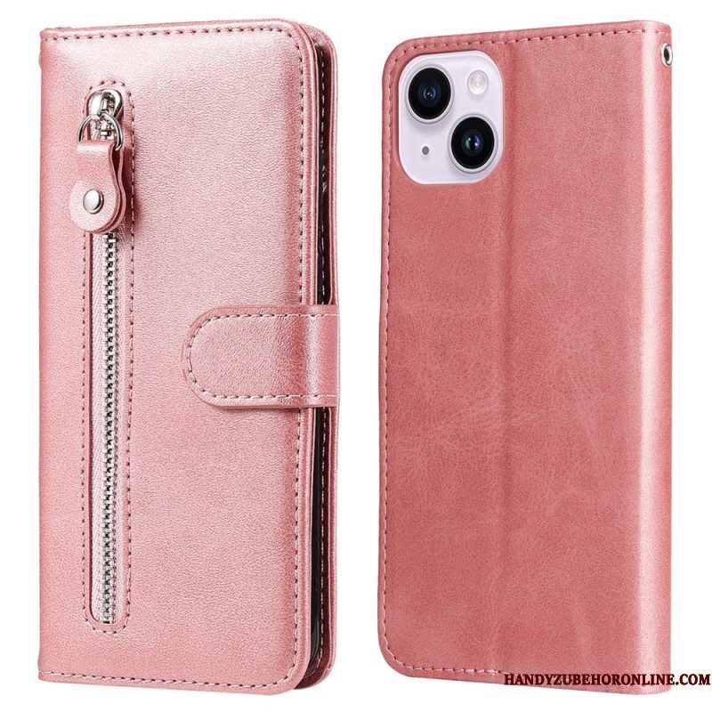 Folio-hoesje voor iPhone 15 Portemonnee