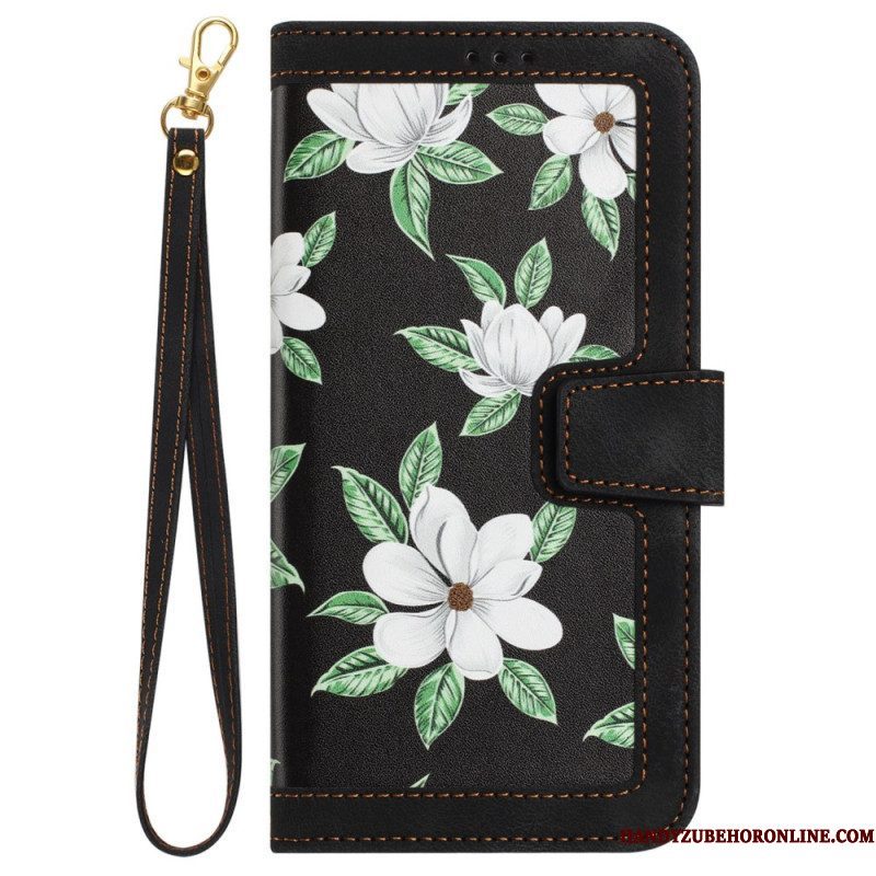 Folio-hoesje voor iPhone 15 Pro Max Luxe Bloemen