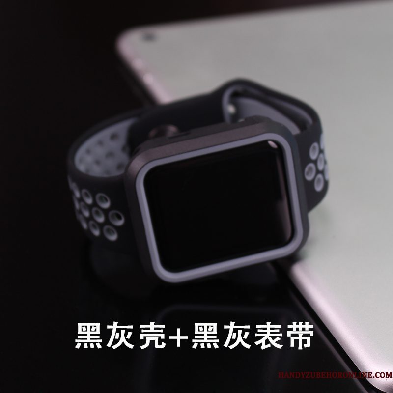 Hoesje Apple Watch Series 1 Bescherming Anti-fall Tempereren, Hoes Apple Watch Series 1 Zakken Grijs Trend