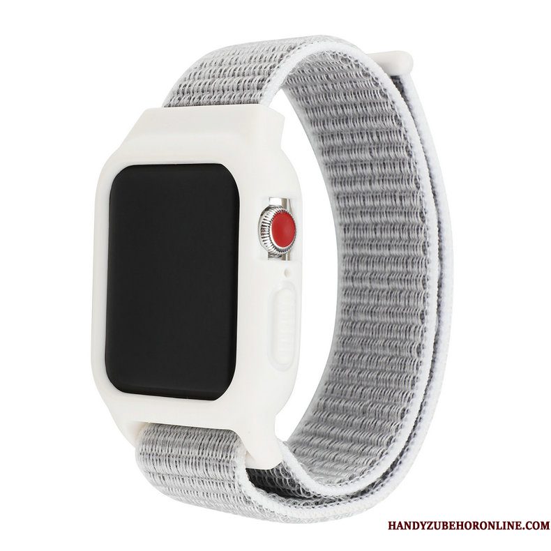 Hoesje Apple Watch Series 1 Bescherming Nylon Wit, Hoes Apple Watch Series 1