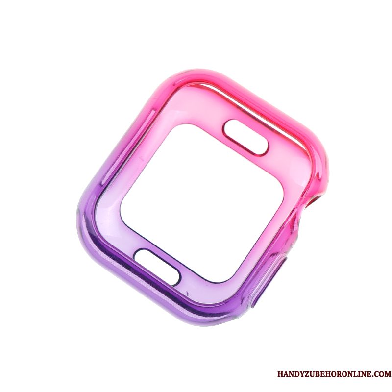 Hoesje Apple Watch Series 1 Bescherming Twee Kleuren Verloop, Hoes Apple Watch Series 1 Anti-fall Doorzichtig