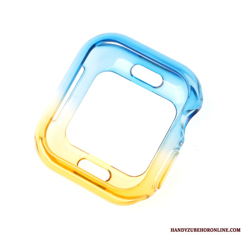 Hoesje Apple Watch Series 1 Bescherming Twee Kleuren Verloop, Hoes Apple Watch Series 1 Anti-fall Doorzichtig