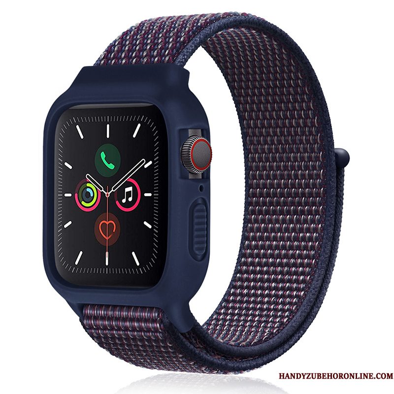 Hoesje Apple Watch Series 1 Siliconen Trend Nylon, Hoes Apple Watch Series 1 Blauw Sport