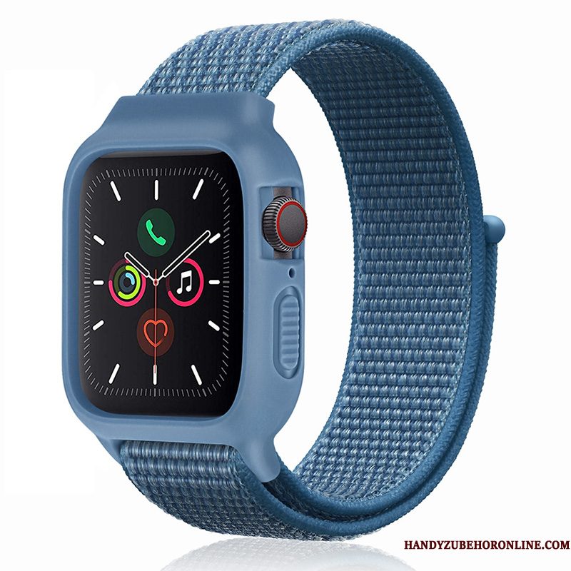 Hoesje Apple Watch Series 1 Siliconen Trend Nylon, Hoes Apple Watch Series 1 Blauw Sport