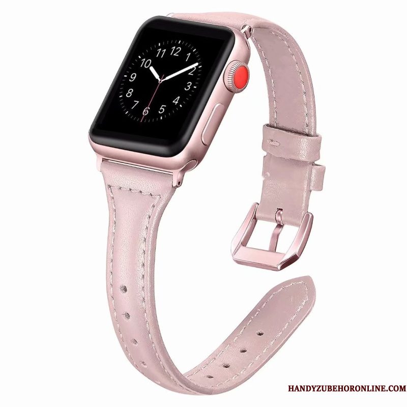 Hoesje Apple Watch Series 2 Leer Fijne Roze, Hoes Apple Watch Series 2