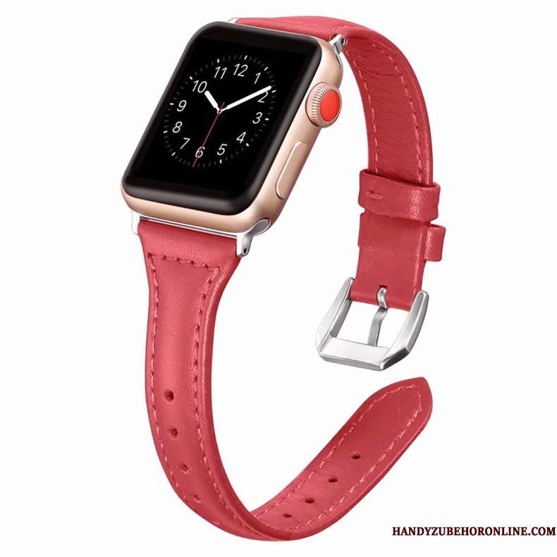 Hoesje Apple Watch Series 2 Leer Fijne Roze, Hoes Apple Watch Series 2