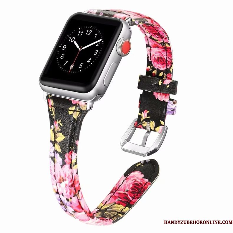 Hoesje Apple Watch Series 2 Leer Fijne Roze, Hoes Apple Watch Series 2