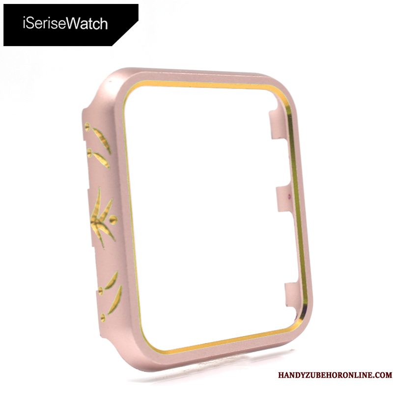 Hoesje Apple Watch Series 2 Metaal Anti-fall Zilver, Hoes Apple Watch Series 2 Bescherming Goud