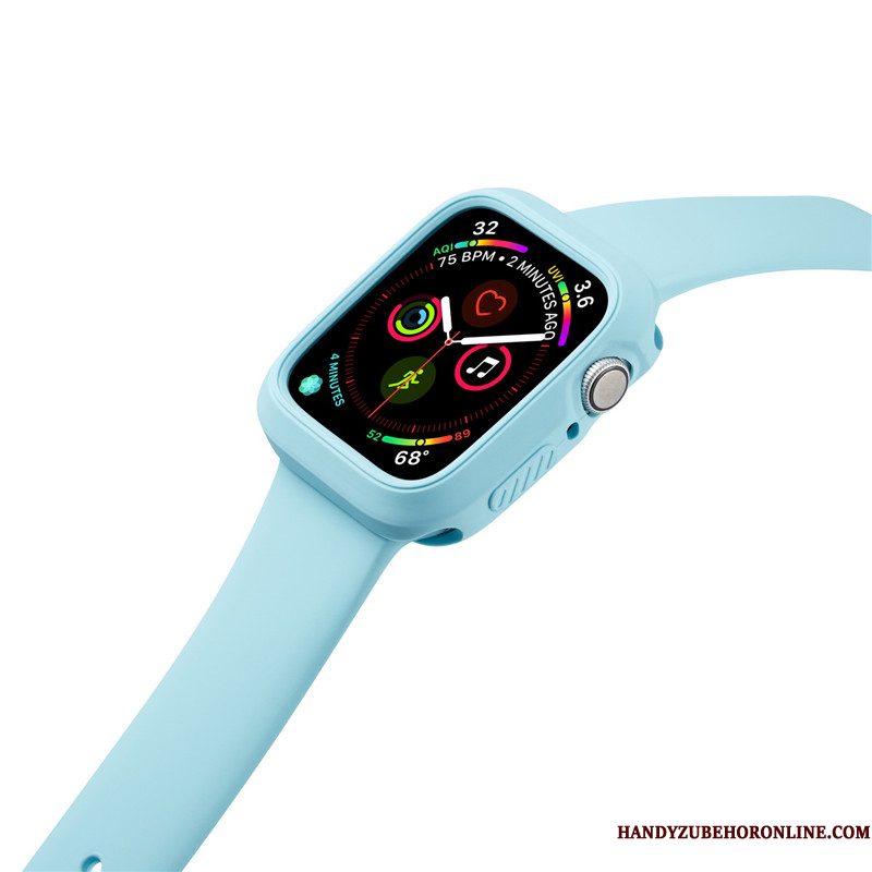 Hoesje Apple Watch Series 2 Siliconen Anti-fall Sport, Hoes Apple Watch Series 2 Oranje