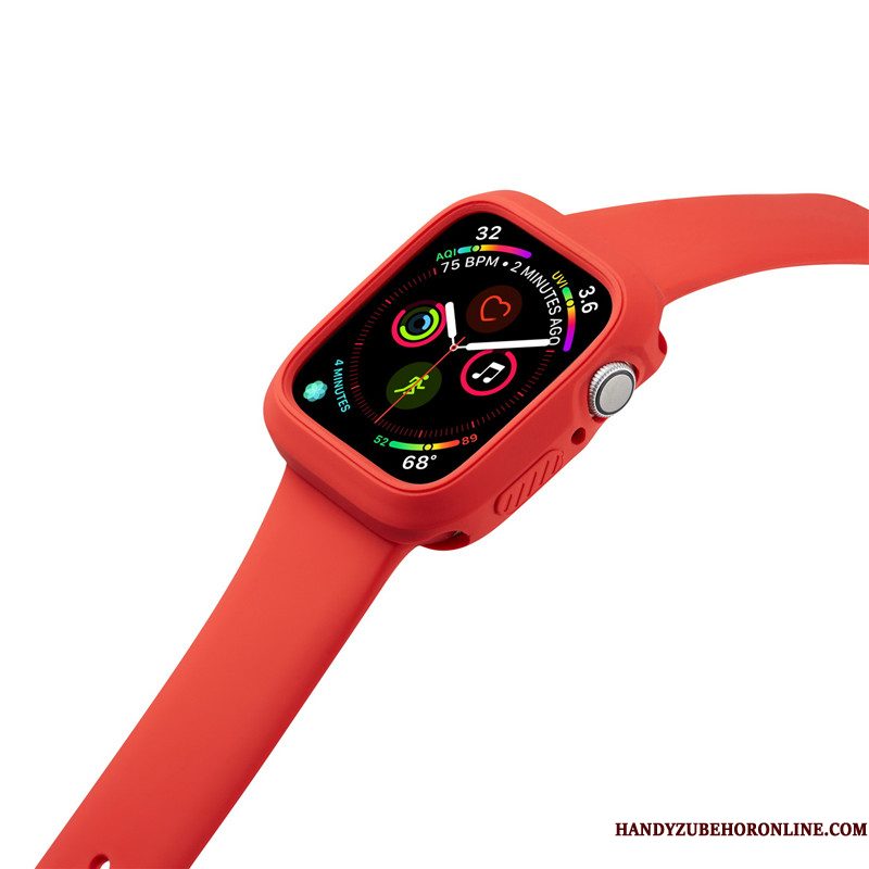 Hoesje Apple Watch Series 2 Siliconen Anti-fall Sport, Hoes Apple Watch Series 2 Oranje