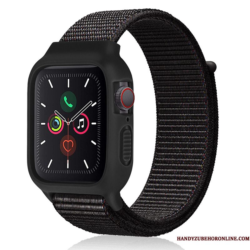 Hoesje Apple Watch Series 2 Siliconen Nieuw Zwart, Hoes Apple Watch Series 2 Nylon Trend