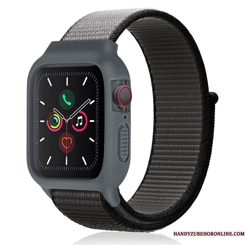 Hoesje Apple Watch Series 2 Siliconen Nieuw Zwart, Hoes Apple Watch Series 2 Nylon Trend