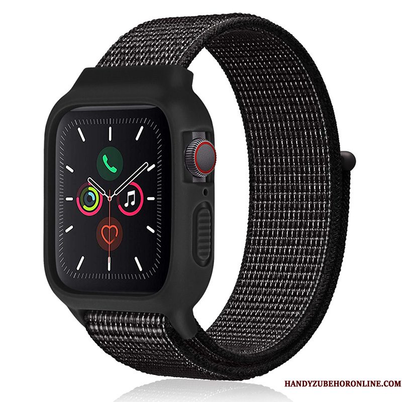 Hoesje Apple Watch Series 2 Siliconen Nieuw Zwart, Hoes Apple Watch Series 2 Nylon Trend