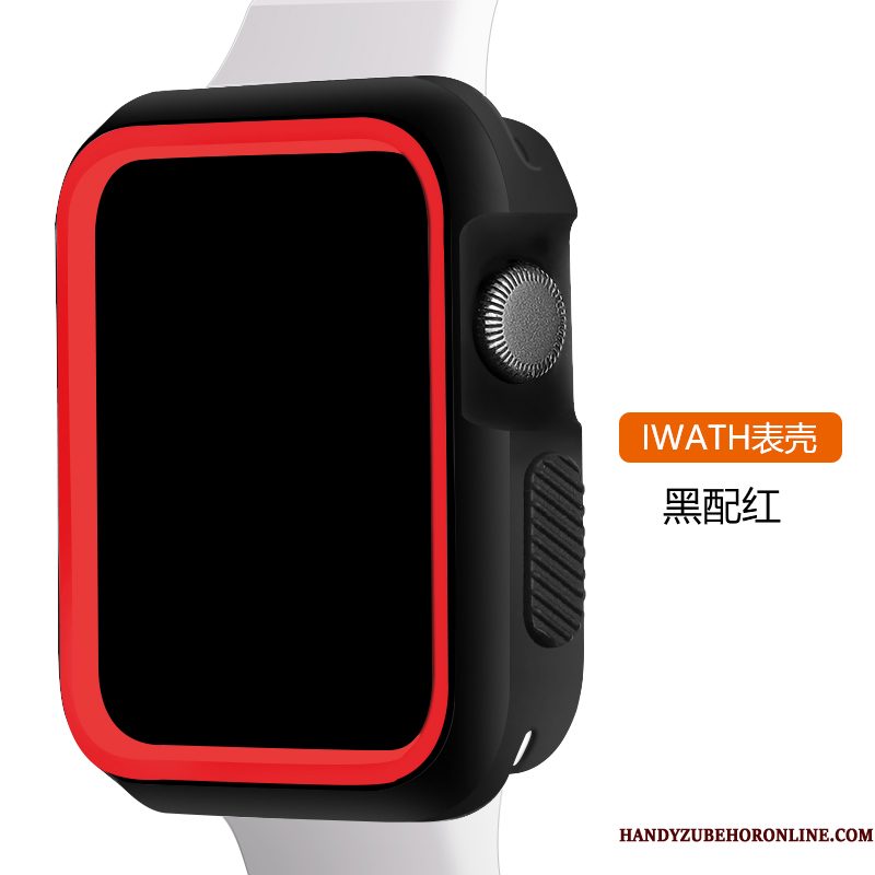 Hoesje Apple Watch Series 2 Siliconen Twee Kleuren Sport, Hoes Apple Watch Series 2 Zakken Roze Wit