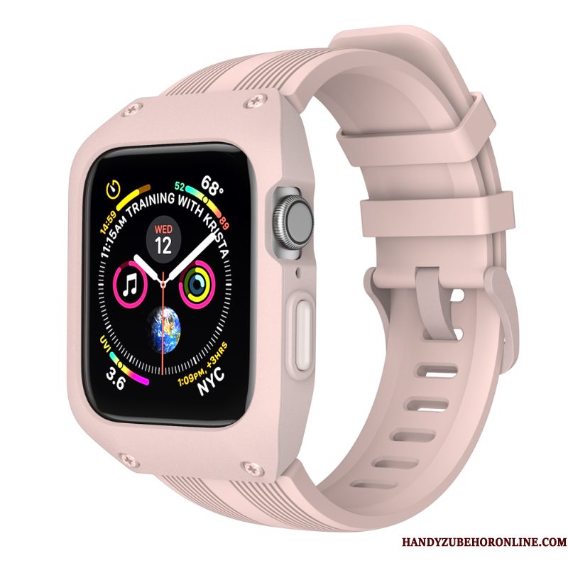 Hoesje Apple Watch Series 2 Siliconen Wit Accessoires, Hoes Apple Watch Series 2 Zakken Trendy Merk Persoonlijk