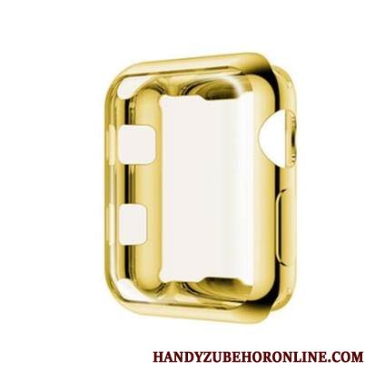 Hoesje Apple Watch Series 2 Zacht Plating Dun, Hoes Apple Watch Series 2 Siliconen Accessoires Goud