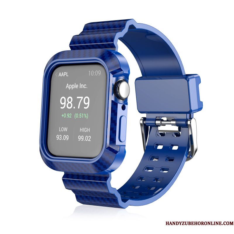 Hoesje Apple Watch Series 3 Bescherming Blauw Fiber, Hoes Apple Watch Series 3
