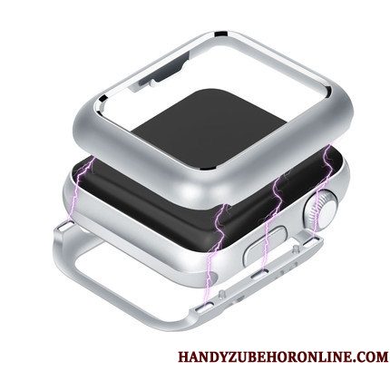 Hoesje Apple Watch Series 3 Scheppend Trend Magnetisch, Hoes Apple Watch Series 3 Bescherming Anti-fall Zwart