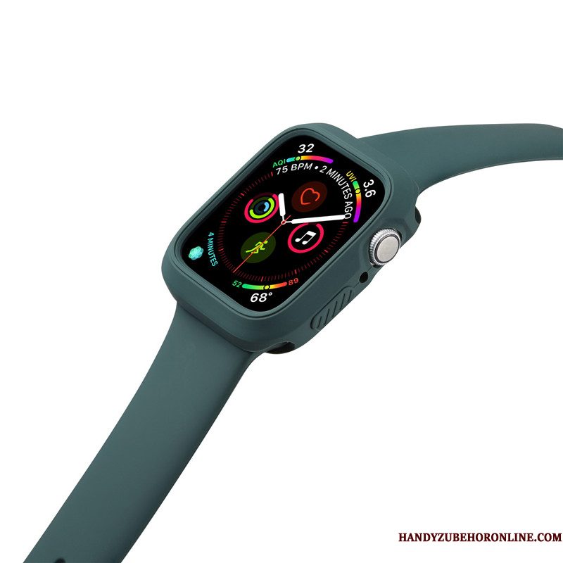 Hoesje Apple Watch Series 3 Siliconen Anti-fall Sport, Hoes Apple Watch Series 3 Oranje