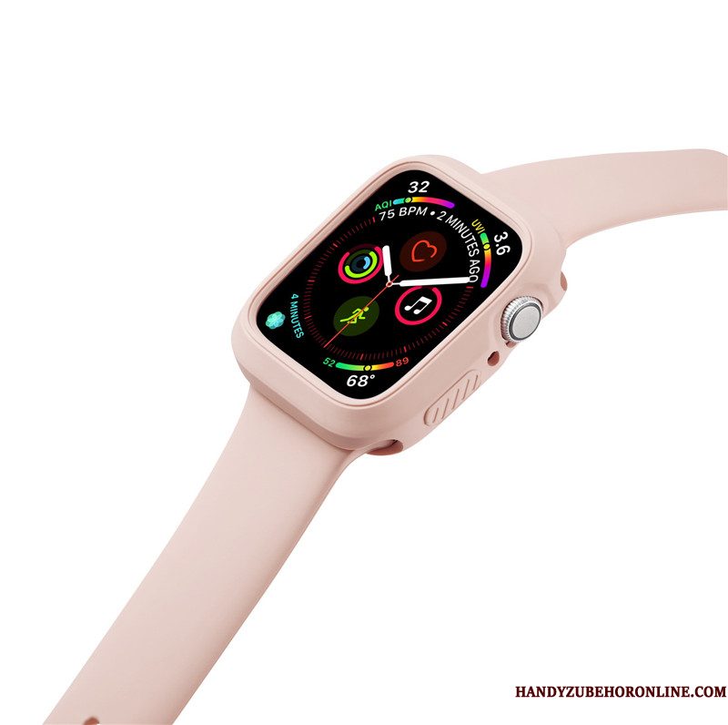 Hoesje Apple Watch Series 3 Siliconen Anti-fall Sport, Hoes Apple Watch Series 3 Oranje