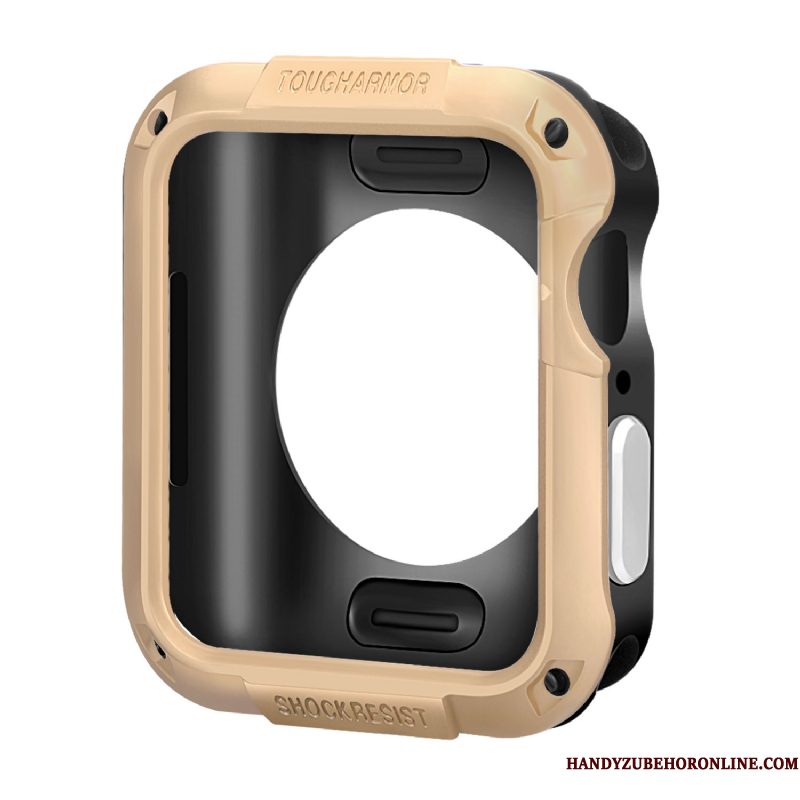 Hoesje Apple Watch Series 3 Siliconen Zwart Accessoires, Hoes Apple Watch Series 3 Bescherming Omlijsting Anti-fall