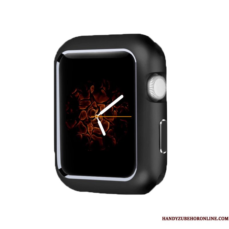 Hoesje Apple Watch Series 3 Zakken Omlijsting Goud, Hoes Apple Watch Series 3 Metaal Magnetisch