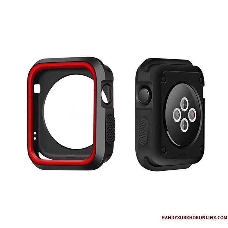 Hoesje Apple Watch Series 4 Bescherming Accessoires Anti-fall, Hoes Apple Watch Series 4 Zacht Omlijsting Groen