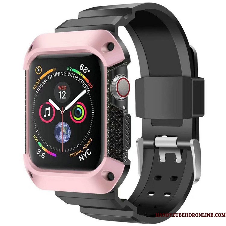 Hoesje Apple Watch Series 4 Bescherming Blauw Pantser, Hoes Apple Watch Series 4 Sport Anti-fall