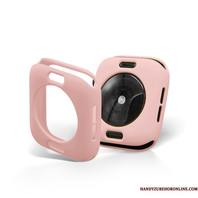 Hoesje Apple Watch Series 5 Bescherming Skärmskydd Echte, Hoes Apple Watch Series 5 Zakken Dun Rood