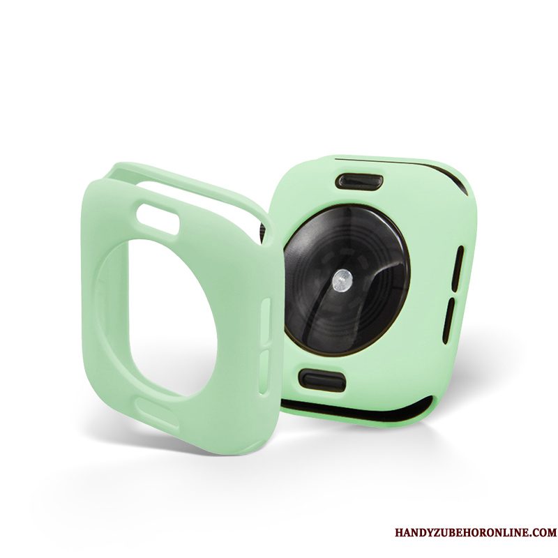 Hoesje Apple Watch Series 5 Bescherming Skärmskydd Echte, Hoes Apple Watch Series 5 Zakken Dun Rood