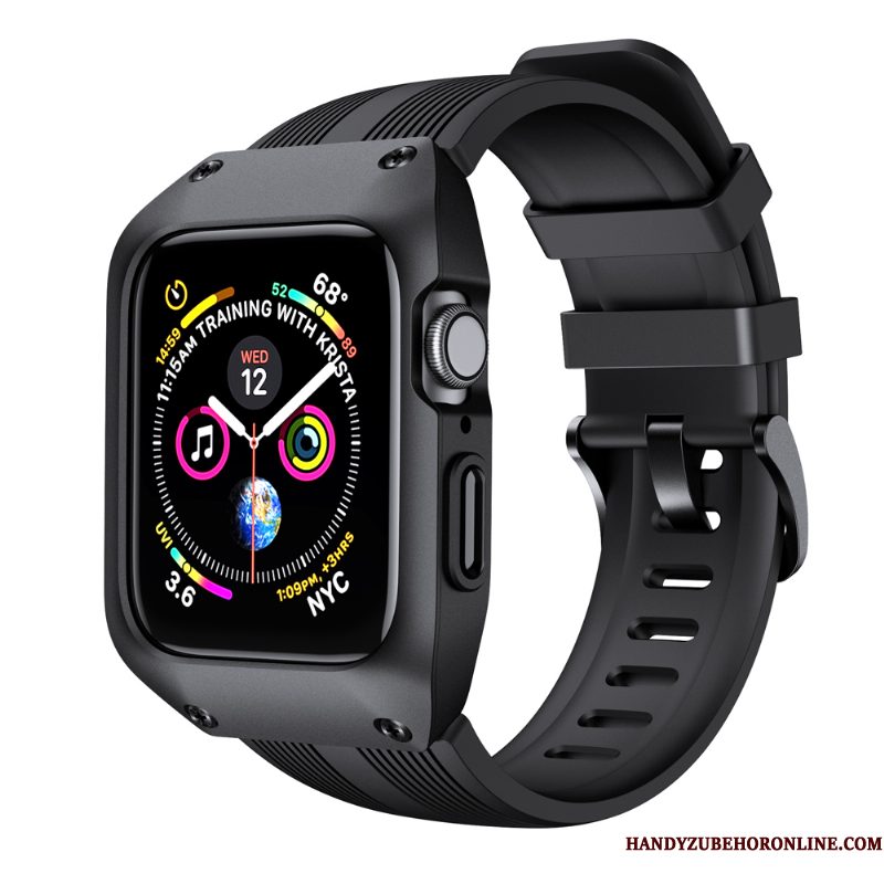 Hoesje Apple Watch Series 5 Scheppend Anti-fall Sport, Hoes Apple Watch Series 5 Bescherming Groen