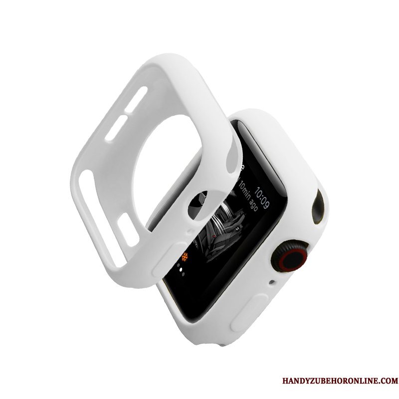 Hoesje Apple Watch Series 5 Siliconen Dun Zwart, Hoes Apple Watch Series 5 Bescherming Trendy Merk