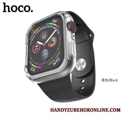 Hoesje Apple Watch Series 5 Siliconen Nieuw Sport, Hoes Apple Watch Series 5 Bescherming Zwart Koel