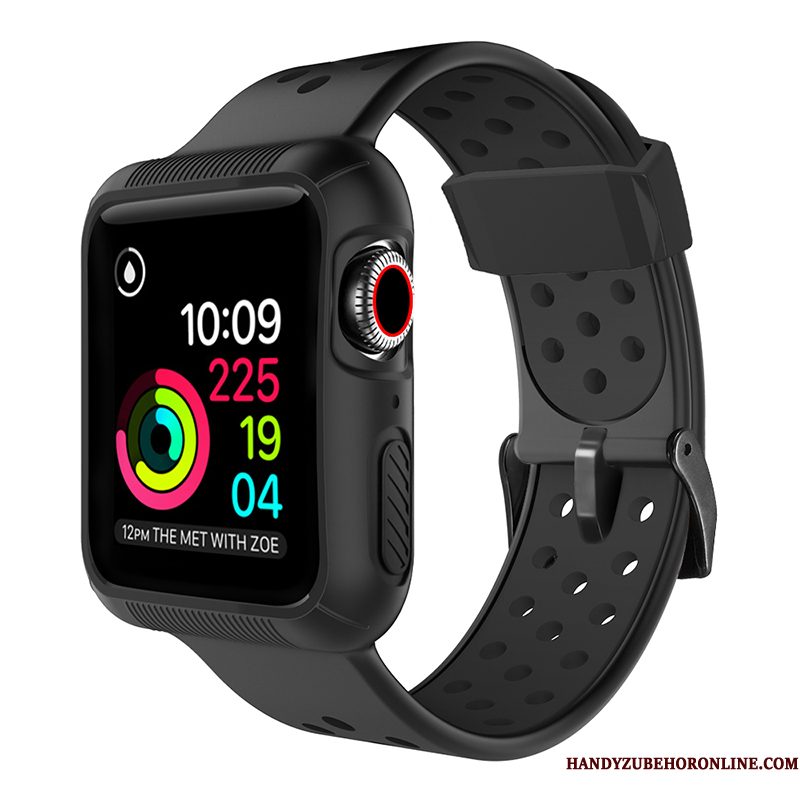 Hoesje Apple Watch Series 5 Siliconen Rood Sport, Hoes Apple Watch Series 5 Bescherming