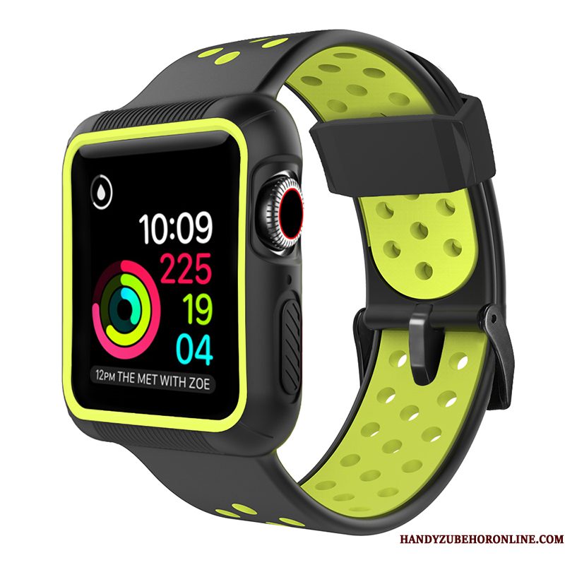 Hoesje Apple Watch Series 5 Siliconen Rood Sport, Hoes Apple Watch Series 5 Bescherming