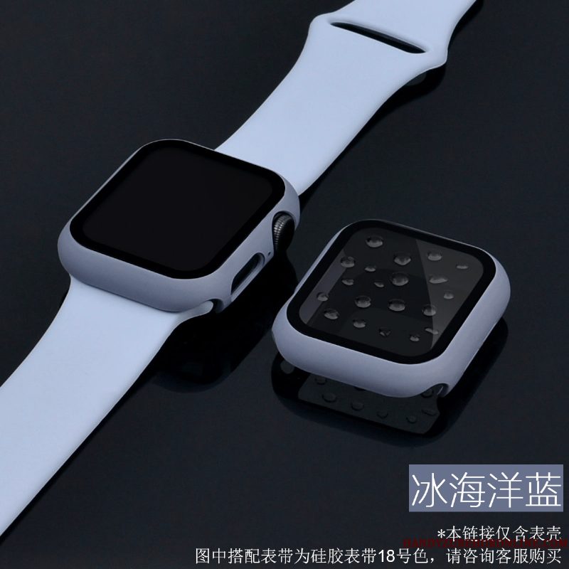 Hoesje Apple Watch Series 5 Zakken Blauw Hard, Hoes Apple Watch Series 5 Bescherming Skärmskydd Dun
