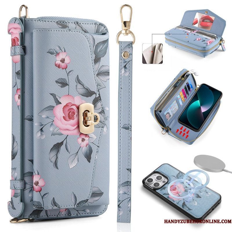 Hoesje Flip Case voor iPhone 15 Pro Compleet Accessoire Met Afneembare Schaal