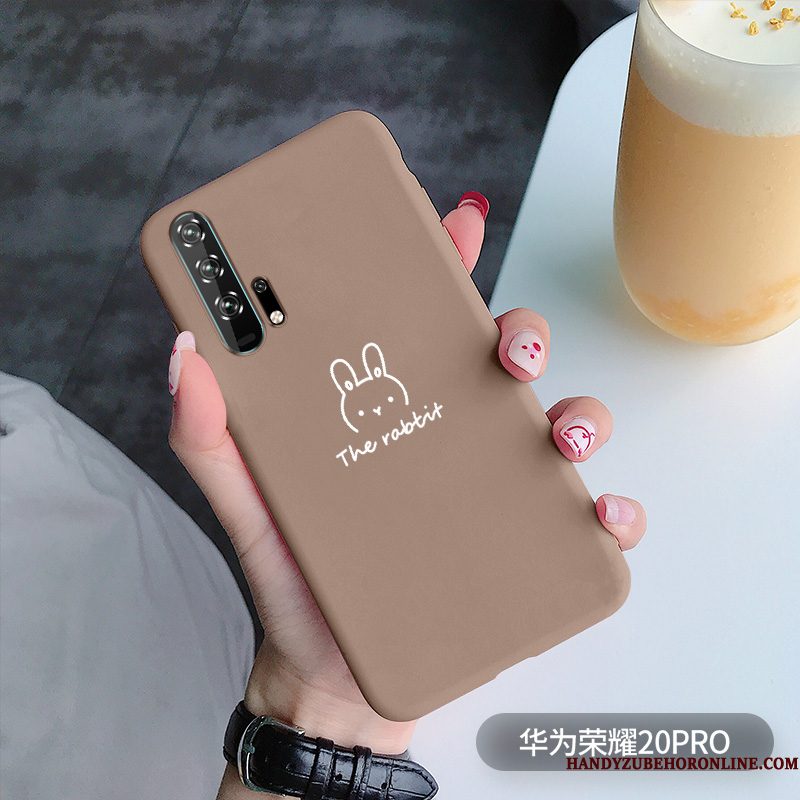 Hoesje Honor 20 Pro Zacht Eenvoudige Konijn, Hoes Honor 20 Pro Siliconen Anti-fall Trend